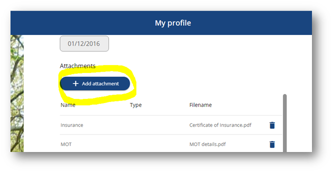 Add attachment