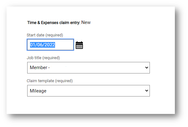 Claim entry