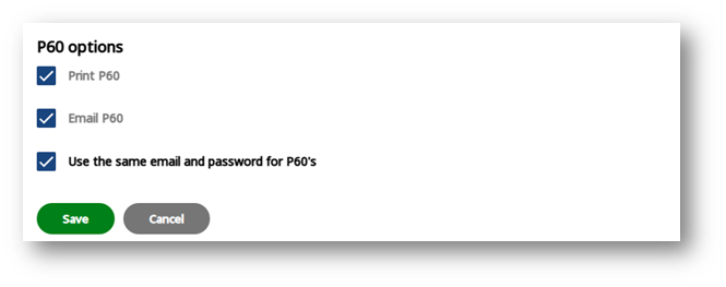 Save E-form preferences