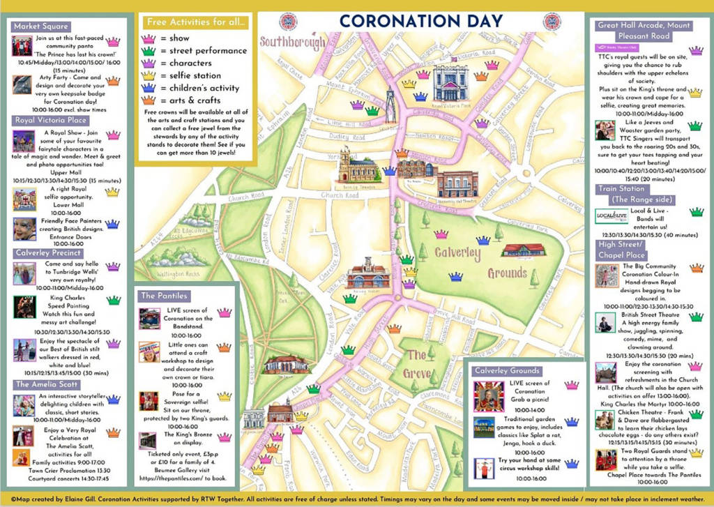 coronation weekend map
