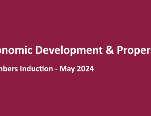 Economic Development & Property – Members Induction – May 2024